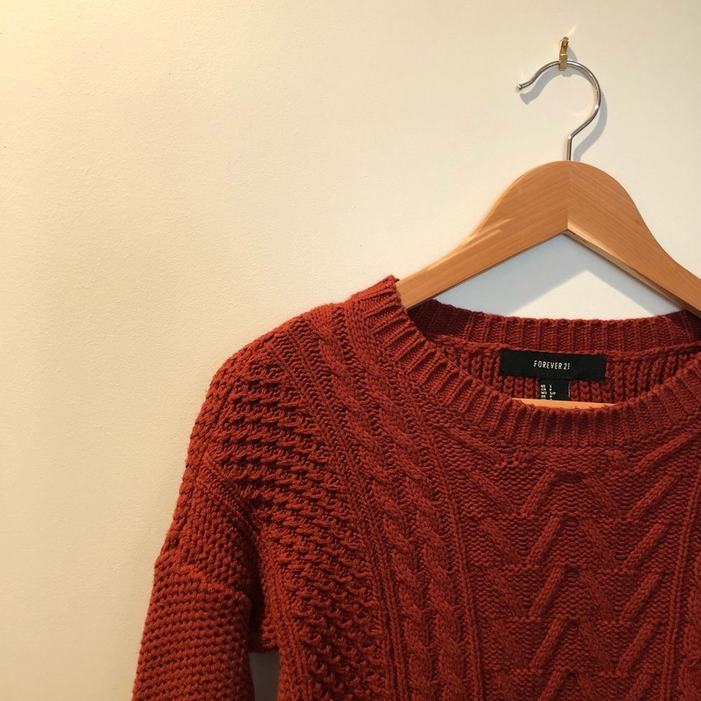 Burnt Orange FOREVER 21 Sweater